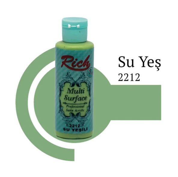 Rich Multi Surface 2212 Su Yeşili Akrilik Boya 120 cc ürün görseli 1