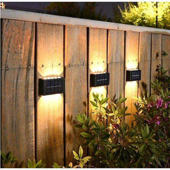 Periboia 10 Ledli Solar Bahçe Dış Mekan Duvar Aydınlatması 2'li Set - 4