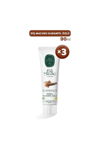 Eyüp Sabri Tuncer Diş Macunu Karanfil Özlü 90 Ml X 3