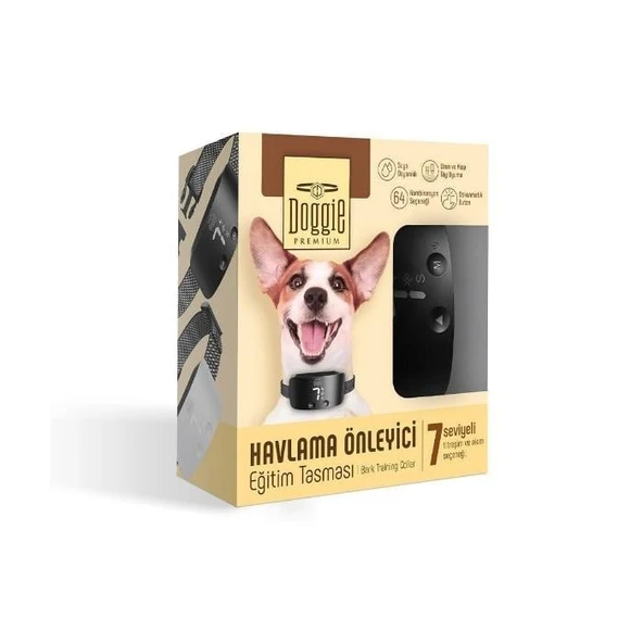 Doggie Havlama Önleyici Eğitim Tasması - Şarjlı | Ayarlanabilir | Siyah - 2