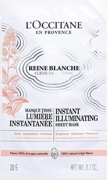 L'occitane Reine Blanche Aydınlatıcı Kağıt Maske 20g