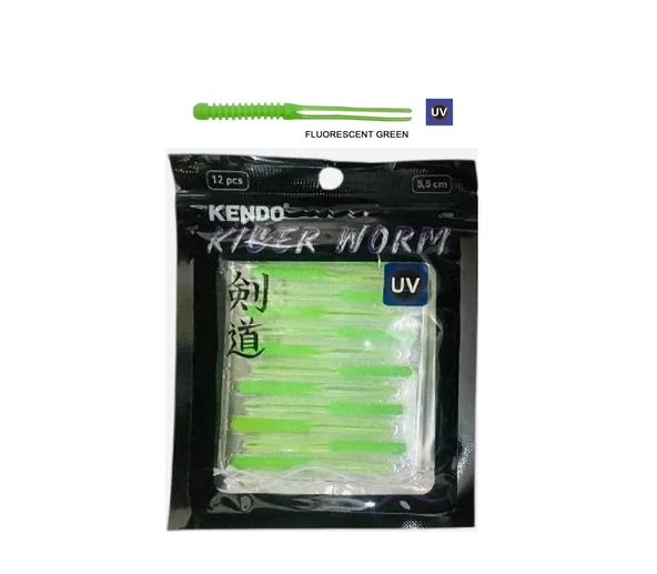 Kendo Killer Worm 5,5cm 12Adet Lrf Silikonu Çatal Kuyruk - 2