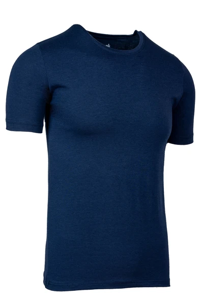 Bsm Erkek Likralı Kısa Kol 0 Yaka T-shirt 55003 - Resim 2