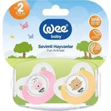 Wee Baby 320 2'li Sevimli Hayvanlar Emzik 6-18 Ay Pembe