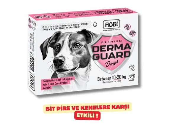 Hobi Derma Guard - Köpekler İçin Bit ve Pire Önleyici  Damla | 10-20 Kg | 2 Ml