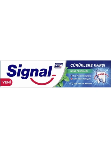 Signal Çürüklere Karşı Nane Ferahlığı Diş Macunu 100 ml - 2