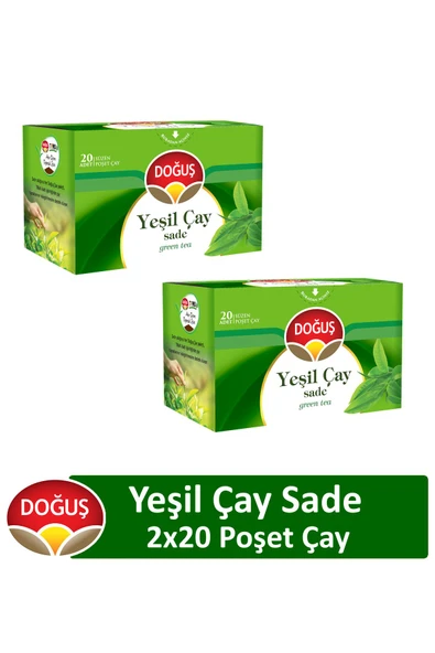 Doğuş Yeşil Çay Sade 20'li X 2 Adet