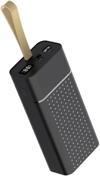 Senon Zore B-33 Hızlı Şarj Özellikli Askılı Led Göstergeli Powerbank 30.000mAh Taşınabilir Şarj Cihazı ürün görseli