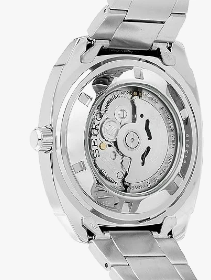 Seiko Erkek SNKM97 Analog Yeşil Kadran Otomatik Gümüş Paslanmaz Çelik Saat, yeşil, - 2