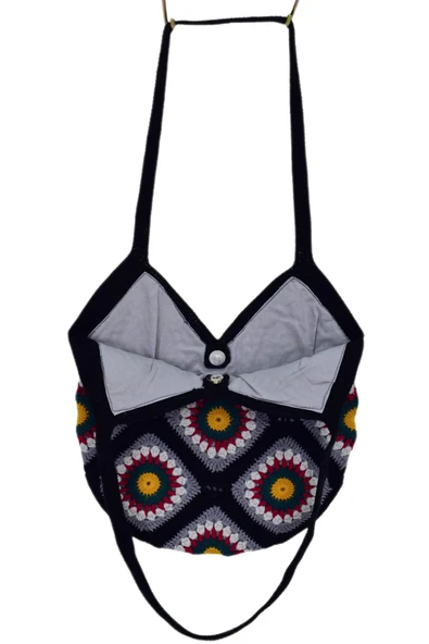 El Örgüsü Motif Desenli İçi Astarlı Omuz Çanta BGL-ST04724 - 10