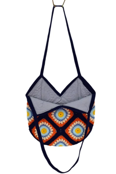 El Örgüsü Motif Desenli İçi Astarlı Omuz Çanta BGL-ST04724 - 11