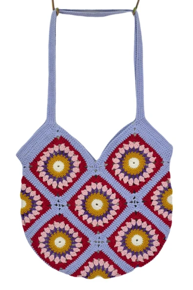 El Örgüsü Motif Desenli İçi Astarlı Omuz Çanta BGL-ST04724 - 5