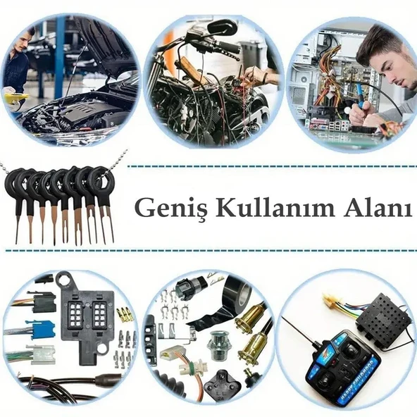 Ayt Powermaster PM-27142 Araç Soket Terminali Sökme Temizleme Seti Takımı 60 Parça Oto Soket Teli Tamirci İçin - 3