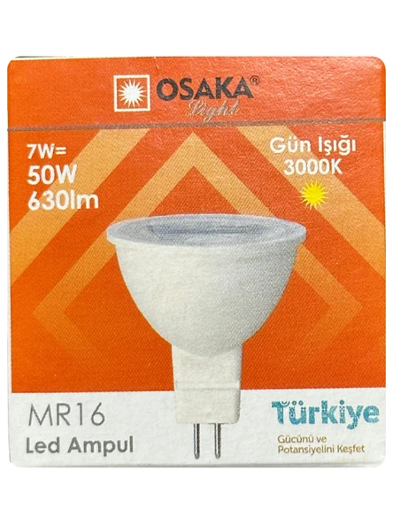 (1 Adet) Osaka 7W (50W) Sarı Işık (3000K) G4 Duylu (İğne Bacak) Led Çanak Ampul ürün görseli