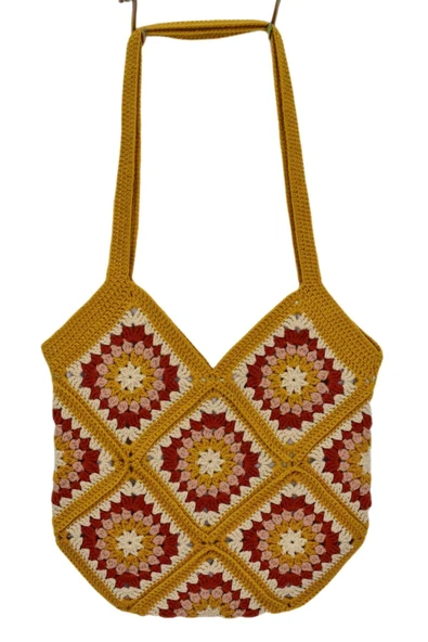 El Örgüsü Motif Desenli İçi Astarlı Omuz Çanta BGL-ST04724 - 7