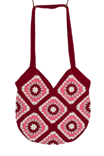 El Örgüsü Motif Desenli İçi Astarlı Omuz Çanta BGL-ST04724 - 8