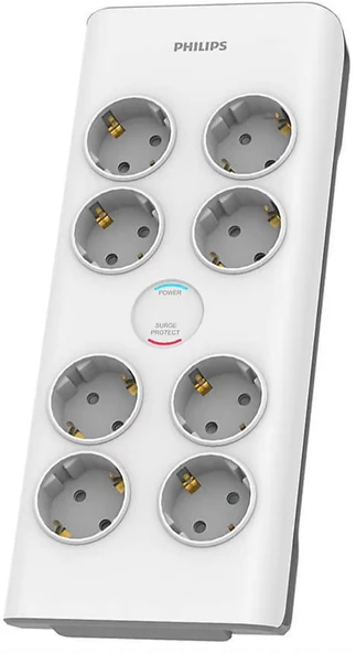 Philips SPN7080WA/62 900 Joule 8'li 2 m Akım Korumalı Priz