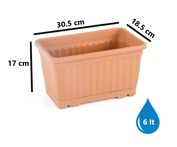 Omnipazar SO-KMB Kemer Balkon Saksı 3'lü Set - Resim 2