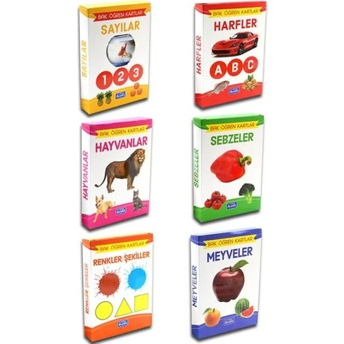 4E Bak Öğren Kartları Sayılar