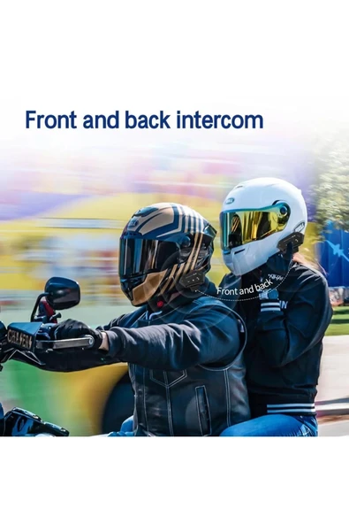 Bt-12b 2 Binici Eşleşme Özellıklı Motosiklet Bluetooth Intercom - 4