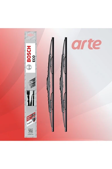 Nissan Qashqai Ön Silecek Takımı | Ara. 2013 - Haz. 2021 | Bosch Eco Serisi | 2'li Set | ürün görseli 1