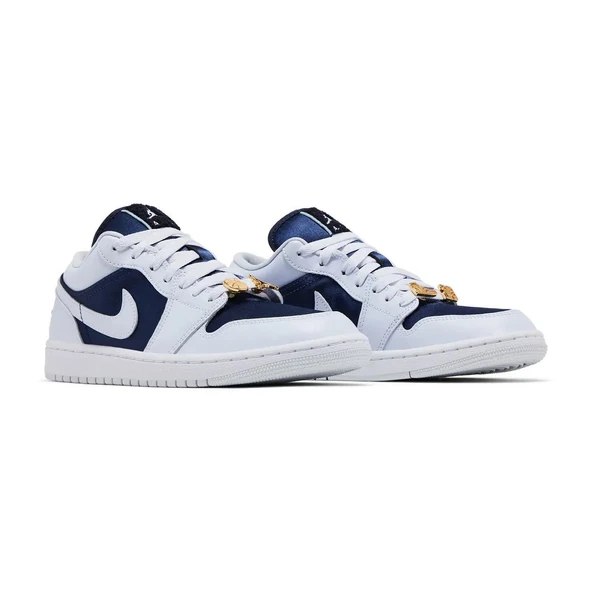 Air Jordan 1 Low SE Midnight Navy Gold Charms - 3