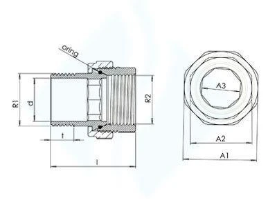 3/4 Düz Radyatör Rakoru - 2