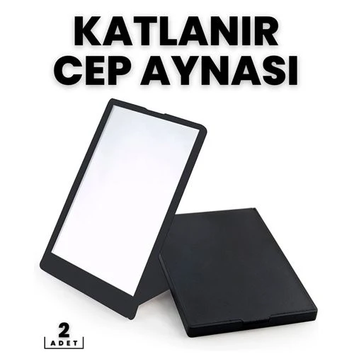 Katlanabilir Mini Çanta Aynası 2 li SET