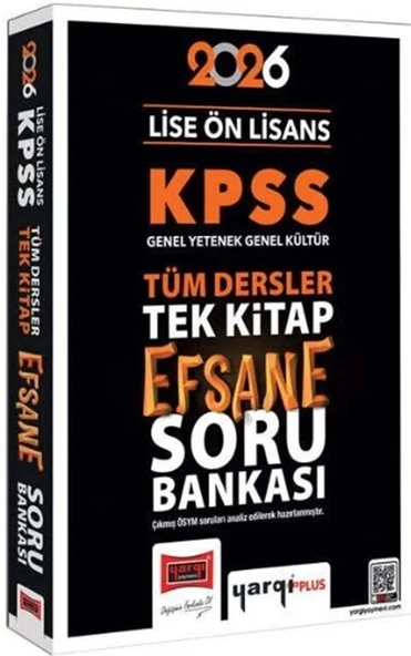 2026 KPSS Lise Ön Lisans Efsane Soru Bankası Tek Kitap Yargı Yayınları