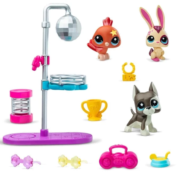 6377 Sun- Littlest Petshop Minişler  Dısco Night  Oyun Seti - 3