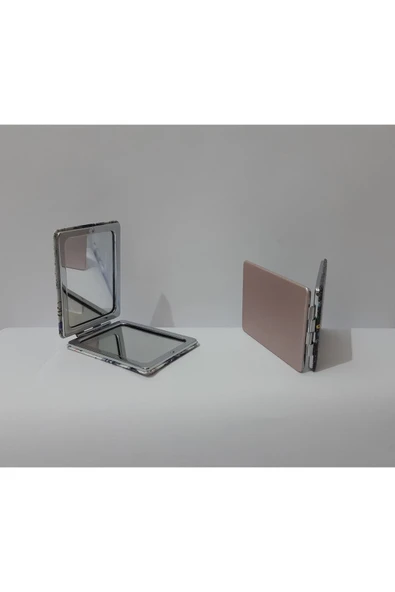 Renkli Çiçekler Ayna Metal Çanta Aynası Dikdörtgen Ayna - 3