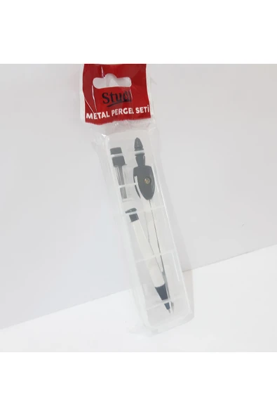 Renkli Çiçekler Pergel Metal 12 CM Beyaz Renk Pergel