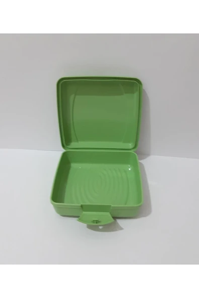 Renkli Çiçekler Beslenme Kutusu Okul Için Mini Kare Beslenme Kabı 13x13x6 Cm - 3