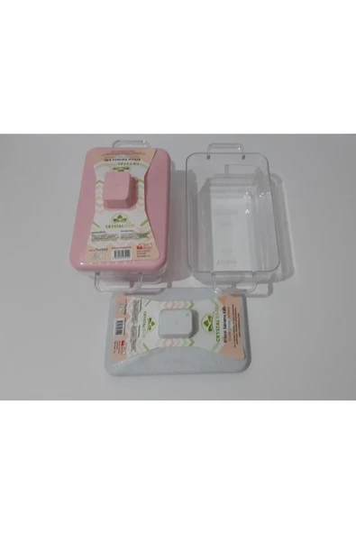Renkli Çiçekler 2 Adet Plastik Şeffaf Dikdörtgen Kavanoz - 2