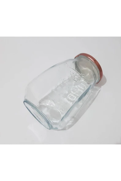 Renkli Çiçekler 1000ml Cam Kavanoz Kuru ve Sıvı Gıda Saklama Kavanozu - 4