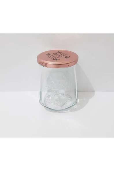 Renkli Çiçekler 500ml Cam Kavanoz Kuru ve Sıvı Gıda Saklama Kavanozu - 5