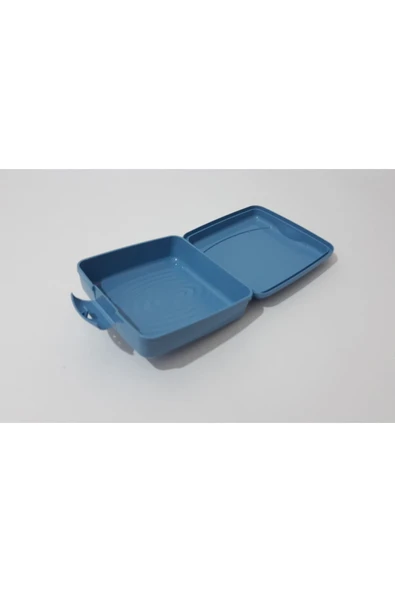 Renkli Çiçekler Beslenme Kutusu Okul Için Mini Kare Beslenme Kabı 13x13x6 Cm - 5