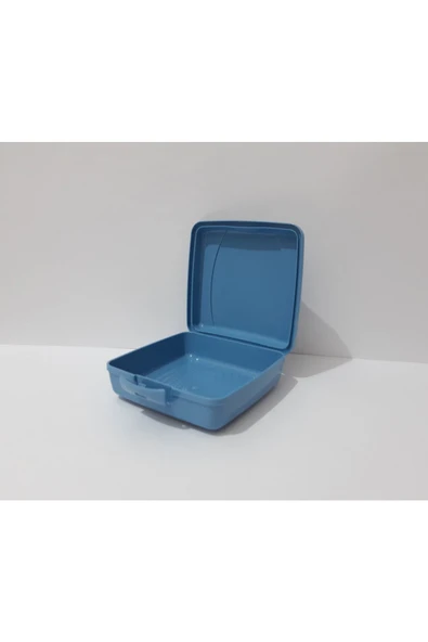 Renkli Çiçekler Beslenme Kutusu Okul Için Mini Kare Beslenme Kabı 13x13x6 Cm - 3