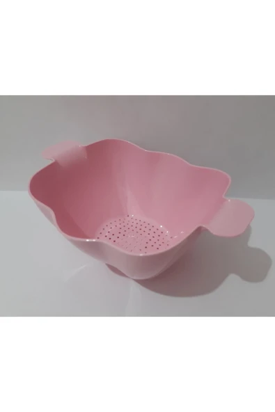Renkli Çiçekler Süzgeç Plastik Sebze Meyve Makarna Süzgeci - 2
