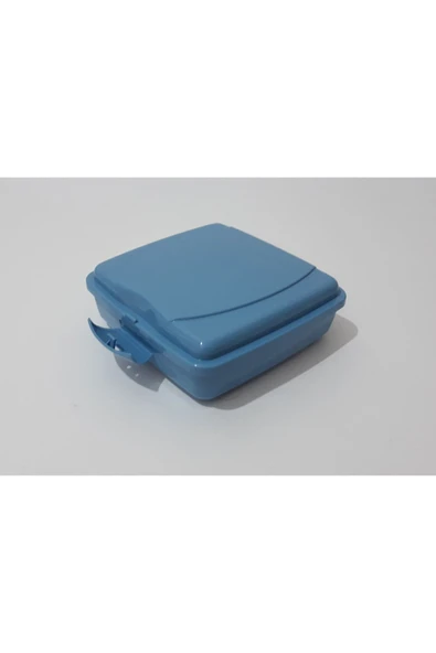 Renkli Çiçekler Beslenme Kutusu Okul Için Mini Kare Beslenme Kabı 13x13x6 Cm - 2
