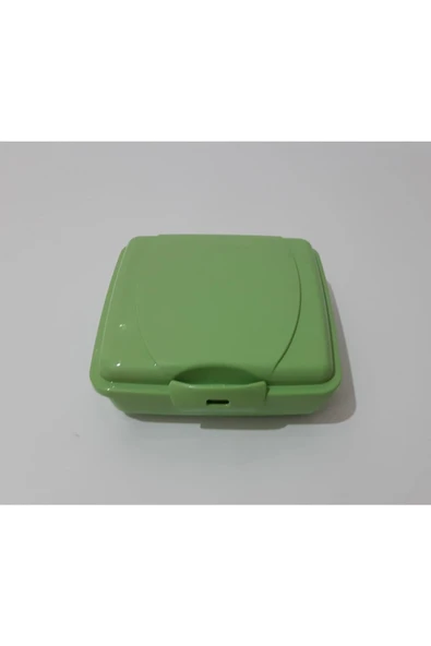 Renkli Çiçekler Beslenme Kutusu Okul Için Mini Kare Beslenme Kabı 13x13x6 Cm - 6