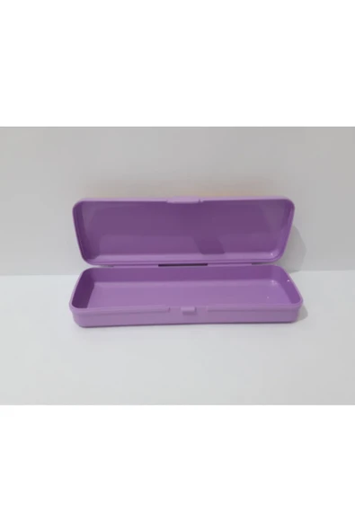 Renkli Çiçekler Kalem Kutusu Plastik Desenli Kalemlik - 3