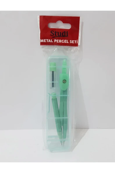 Renkli Çiçekler Pergel Metal 12 CM Yeşil Renk Pergel - 6