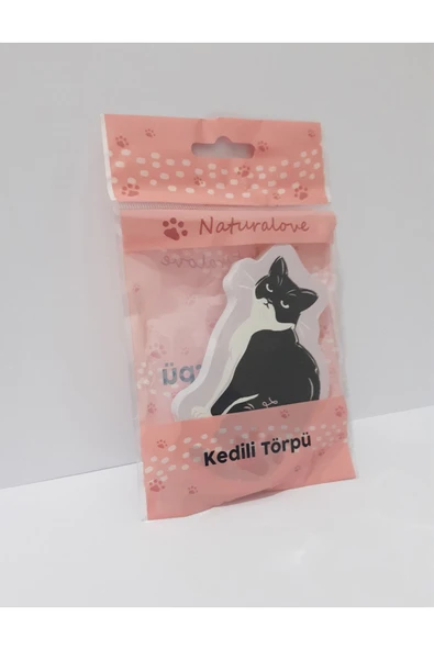 Renkli Çiçekler Kedi Figürlü Törpü - 4