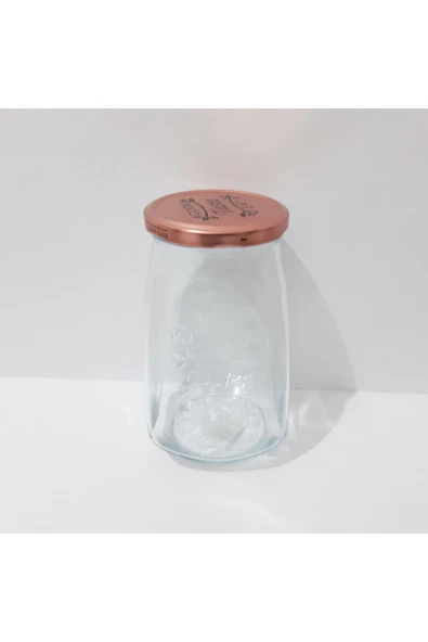 Renkli Çiçekler 1000ml Cam Kavanoz Kuru ve Sıvı Gıda Saklama Kavanozu - 6