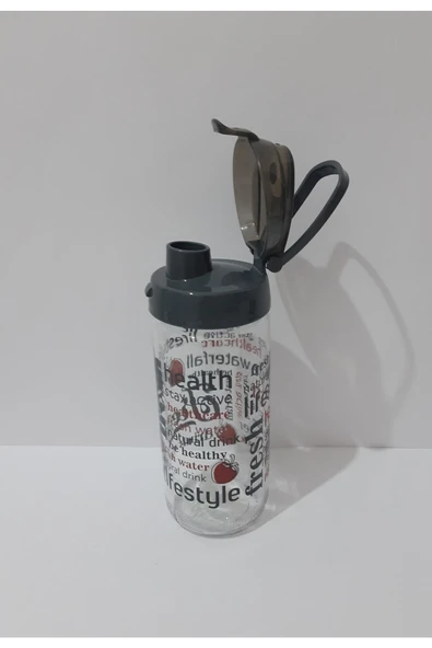 Renkli Çiçekler Cam Suluk 500ml Su Matarası Matara - 6