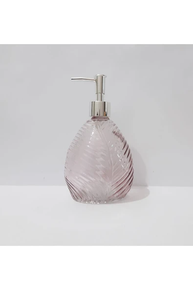 Renkli Çiçekler 600 ML Renkli Cam Sıvı Sabunluk