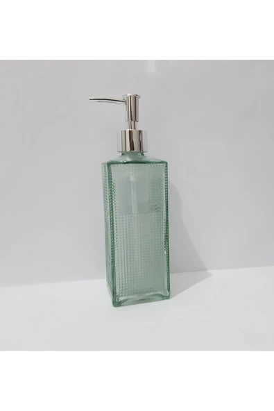 Renkli Çiçekler 500 ML Renkli  Cam Sıvı Sabunluk - 4