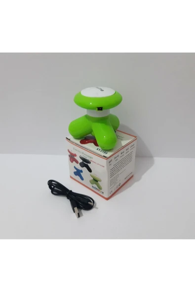 Renkli Çiçekler USB El Masaj Aleti - 3