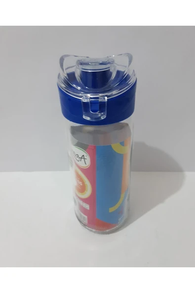 Renkli Çiçekler 500ml Cam Su Matarası Su Şişesi Suluk - 6